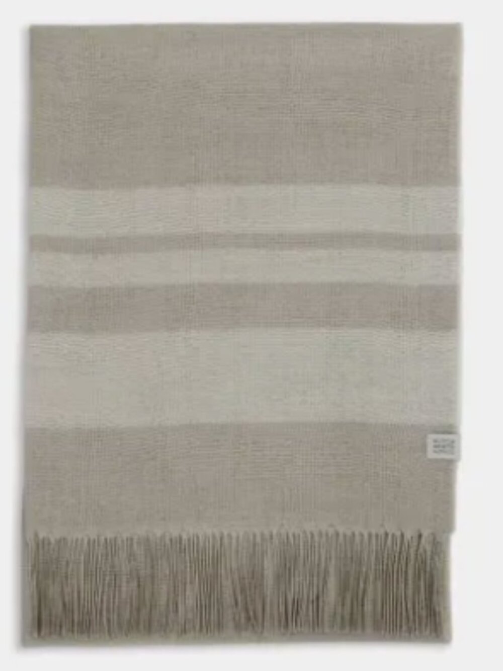 NWT Alicia Adams alpaca Sail Scarf in Carbon/Ivory